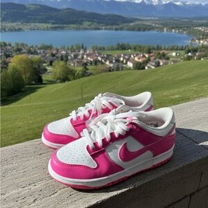 Nike Pink and White Athletic Shoes size 6Y Youth